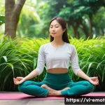 Home 16 감정전이와 스트레스 요인 - **Prompt 1: Serene Urban Mindfulness**
"A peaceful and serene image of a young Vietnamese woman,...