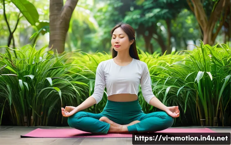 감정전이와 스트레스 요인 - **Prompt 1: Serene Urban Mindfulness**
    "A peaceful and serene image of a young Vietnamese woman,...